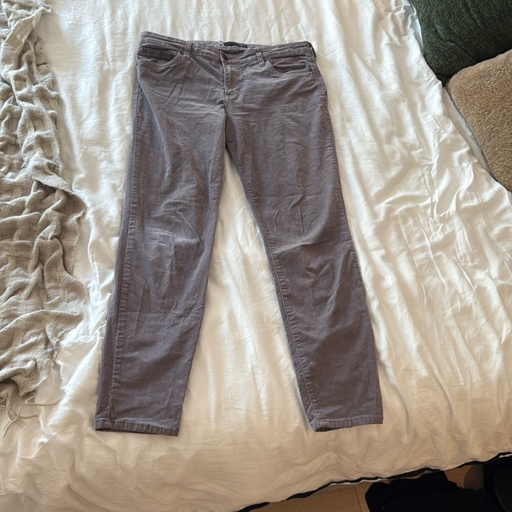 Grey / Lavender Corduroy Pants for everyday everywhere - size 14 Kut